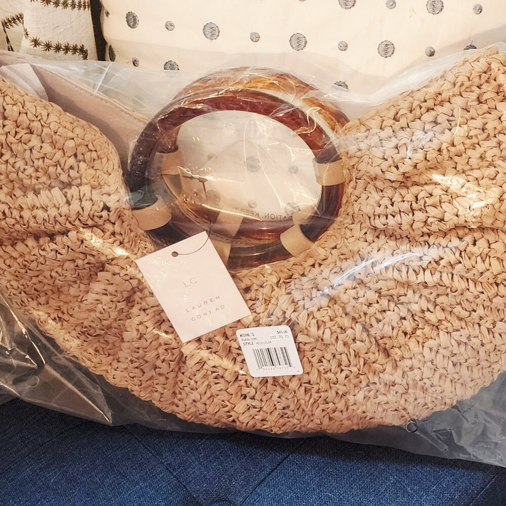 Lauren Conrad Straw Purse